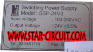 HIEND-SWITCHING-POWER-SUPPLY--MODEL-SSP-24V3-NAME