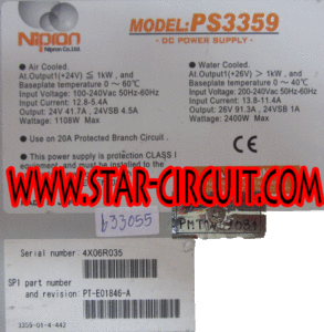 NIPRON-MODEL-PS3359-NAME
