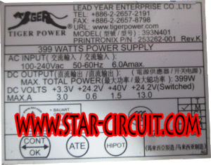 TIGER-POWER-MODEL-393N401-NAME