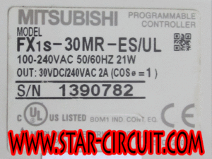 MITSUBISHI-MODEL-FX1S-30MR-ES-UL-NAME