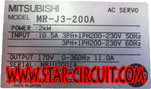 MITSUBISHI-MODEL-MR-J3-200A-NAME