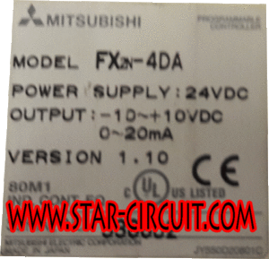 MITSUBISHI-POWER-SUPPLY-MODEL-FX2N-4DA-NAME