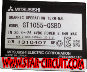 MITSUBISHI-MODEL-GT1055-QSBD-NAME